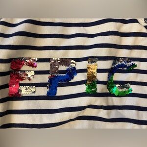 Mini Biden floppy sequin sweatshirt